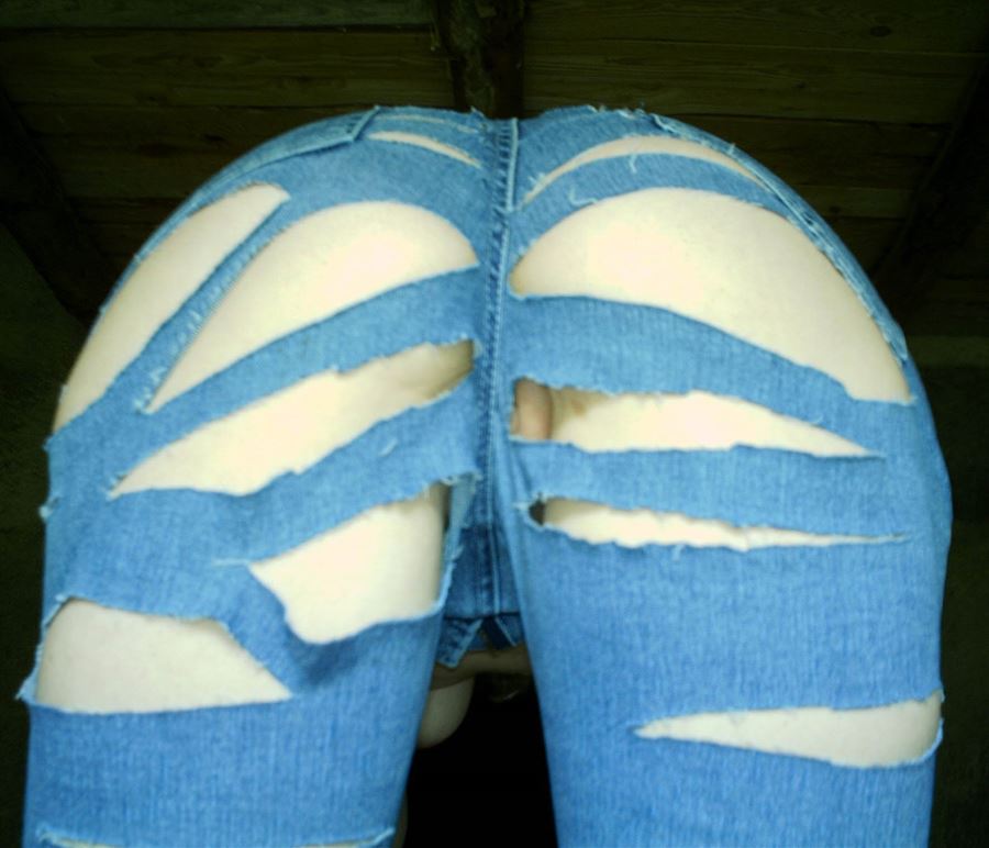 En vacker, välformad, kvinna med liten, underbar rumpa